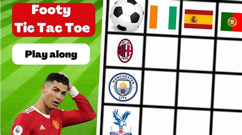 footy tic tac toe grid